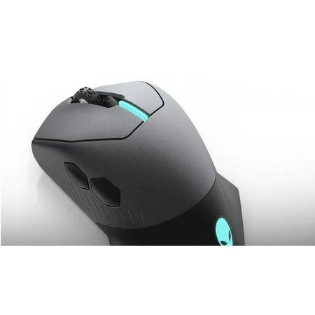 Alienware - AW610M-L Wired/Wireless Optical Gaming Mouse with RGB Lighting - Lunar Light
