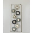 thumbnail image 1 of New All American Collection Modern Chic Aluminum/ Metal Wall Decor with Frame 12"x30", 1 of 1