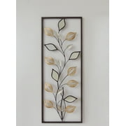 New All American Collection Modern Chic Aluminum/ Metal Wall Decor with Frame 12"x30"