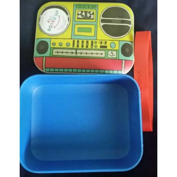 New All Boxed Up Eco Friendly Retro Radio Lunch Box Food Storage Container