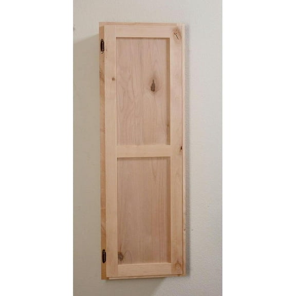 New    All Knotty Alder with Shaker Door