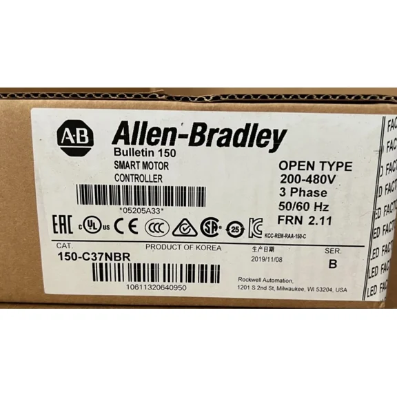 New Allen-Bradley 150-C37NBR SMC-3 37A Smart Motor Controller