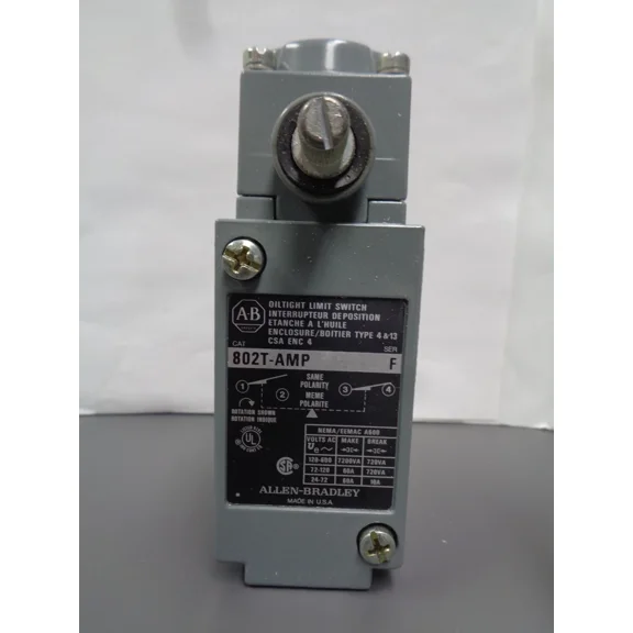 New Allen Bradley 802T-AMP Metal Plug-In Oiltight Limit Switch Lever Type