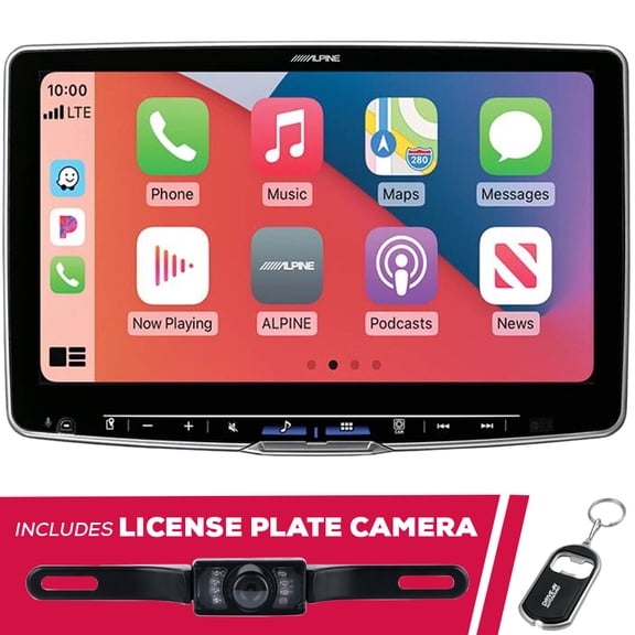 New Alpine Halo11 ILX-F511 11" Digital Multimedia w/ License Plate Camera