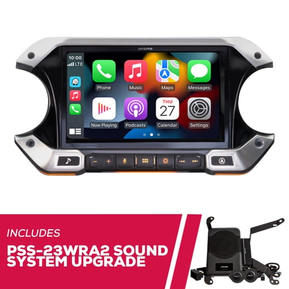 New Alpine I509-WRA-JL 9" Digital Media Receiver w/ PSS-23WRA2 Sound System Upgrade