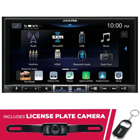 New Alpine ILX-507 7" Digital Multimedia w/ License Plate Rear View Camera