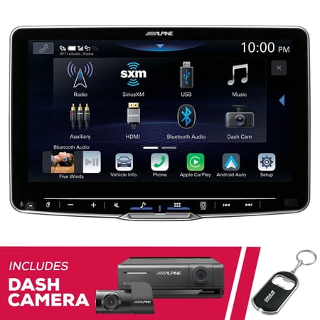 New Alpine ILX-F509 9" 1-DIN Multimedia with HD Night Vision Dash Camera