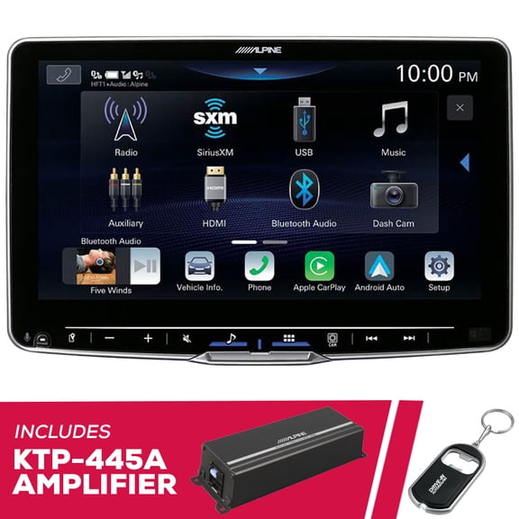 New Alpine ILX-F509 9" Digital Multimedia w/ KTP-445A 4-Channel Amplifier