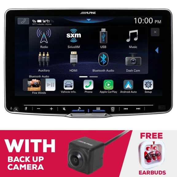 New Alpine ILX-F509 9" Digital Multimedia with Alpine HCE-C2100RD Camera