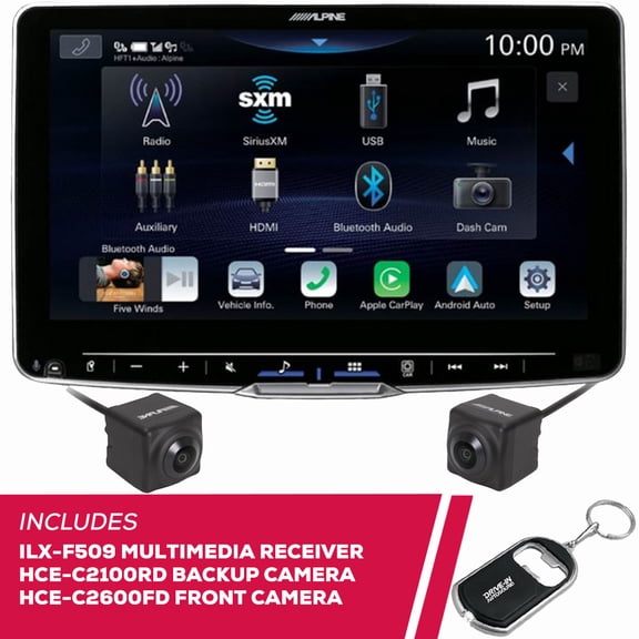 New Alpine ILX-F509 9" Multimedia & HCE-C2100RD Camera & HCE-C2600FD Camera