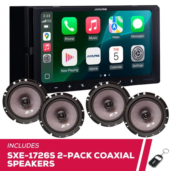 New Alpine ILX-W770 6.75" Multimedia with 2-Pack SXE-1726S Coaxial Speakers