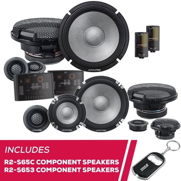 New Alpine R2-S65C, R2-S653 Next-Generation R-Series 6.5" Component Speakers System