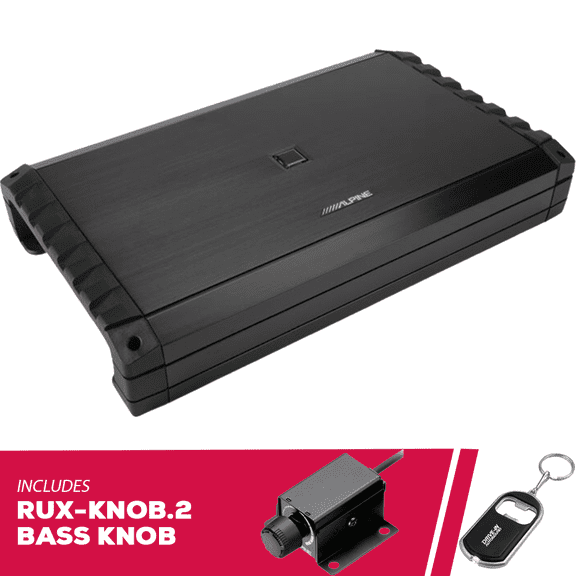 New Alpine S2-A120M 1200W High Performance Car Mono Power Amplifier with Bass Knob