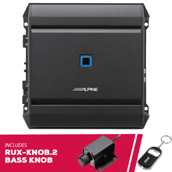 New Alpine S2-A60M S-Series Next-Gen 600W High-Performance Car Mono Amp w/ Bass Knob