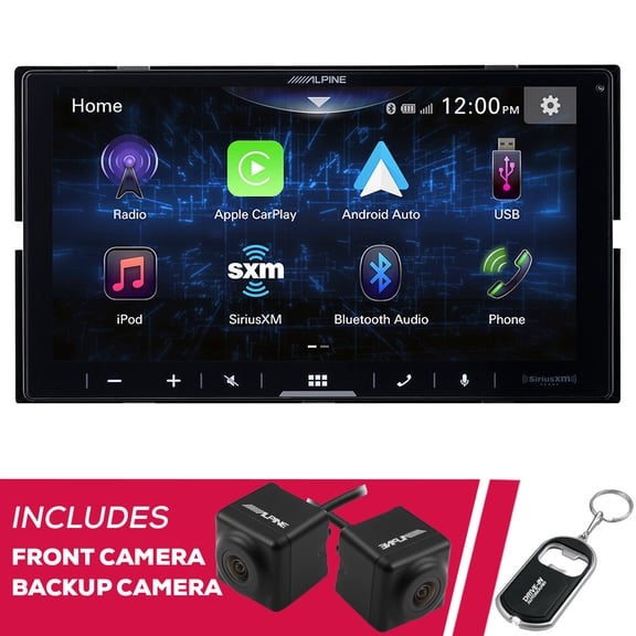 New Alpine iLX-W670 7" Digital Multimedia w/ Front & Backup Camera System