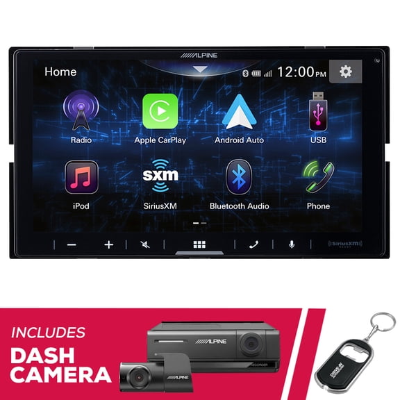 New Alpine iLX-W670 7" Shallow-Chassis Multimedia w/ DVR-C320R Dash Camera