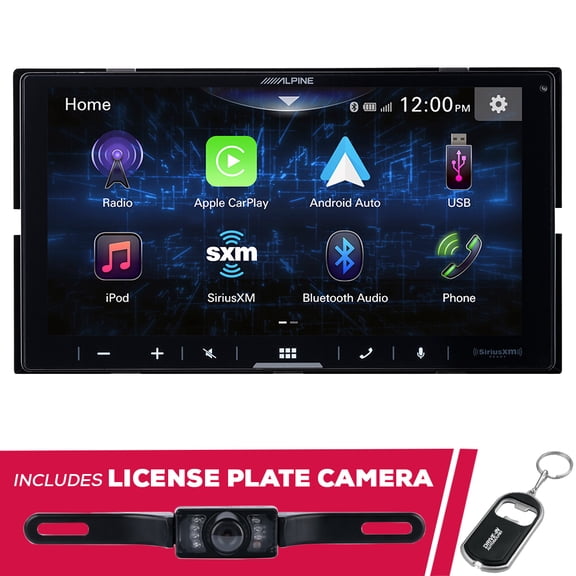 New Alpine iLX-W670 7 Shallow-Chassis Multimedia w/ License Plate Camera