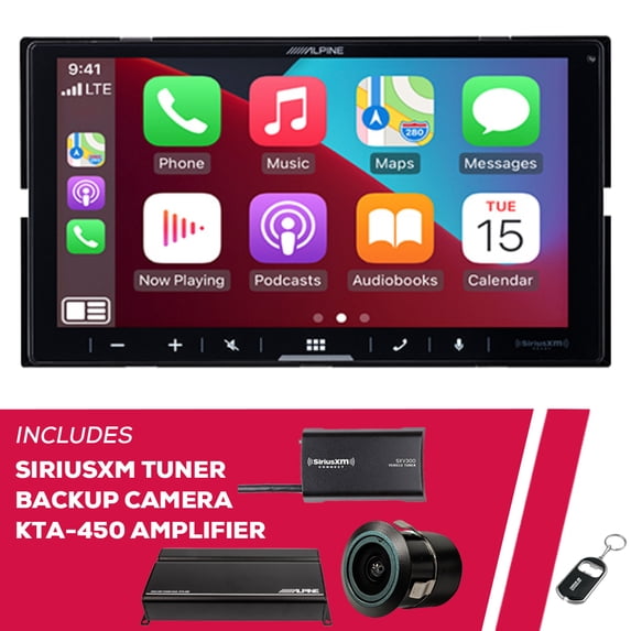 New Alpine iLX-W670-M 6.75" Receiver w/ SiriusXM Tuner, Back-Up Bullet Camera & Amp