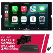 New Alpine iLX-W770-M 6.75" 2-DIN Multimedia Receiver w/ Backup Camera and Amplifier