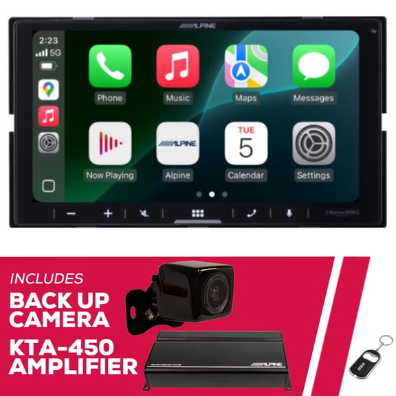 New Alpine iLX-W770-M 6.75" 2-DIN Multimedia Receiver w/ Backup Camera and Amplifier