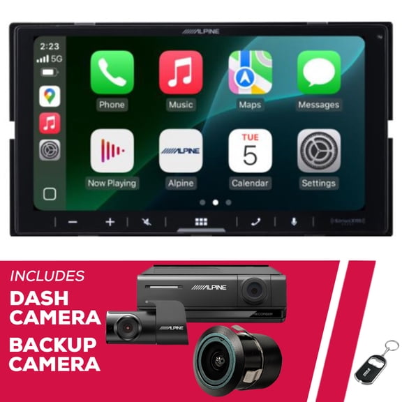 New Alpine iLX-W770-M 6.75" Multimedia Receiver & Bullet Camera & DVR-C320R Dash Cam