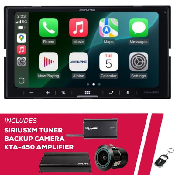 New Alpine iLX-W770-M 6.75" Receiver w/ SiriusXM Tuner, Bullet Camera and Amplifier