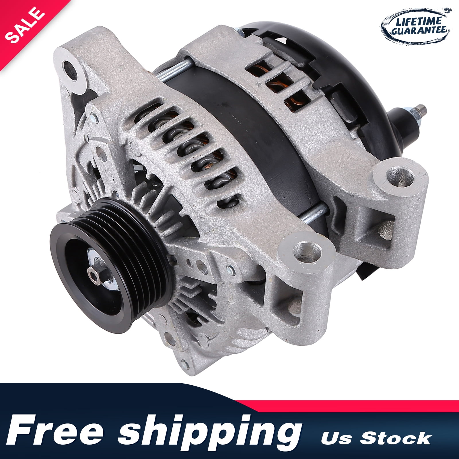 Zcargel Alternator for Chevrolet Traverse V6 3.6L 2009-2016, 12V 170A CW 6-Groove Pulley
