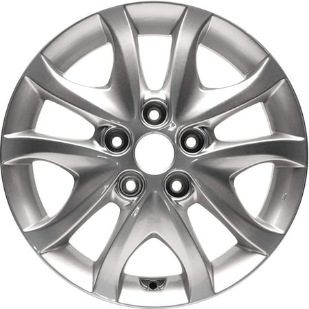New Aluminum Alloy Wheel Rim 16 Inch Fits 2009-2012 Hyundai Elantra 16X6 5 on 115.0 - 4.5 Inches 10 Spoke