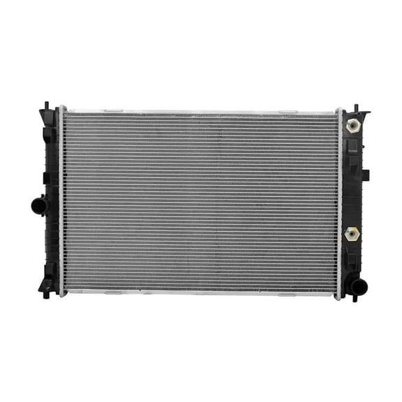 1-Row Radiator Compatible with 2007-2012 Lincoln MKZ Base 3.5L (07-12) Ford Fusion Sport 3.5L (10-12) Direct Fit OE Replacement Top-Left Inlet Bottom-Right Outlet Cross-Flow DPI# 13187
