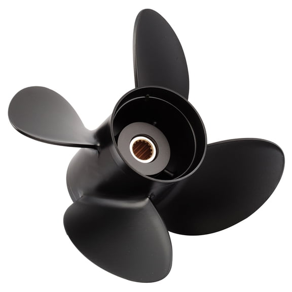 New Aluminum Propeller Compatible With Johnson/Evinrude V4 2 Stroke 13 Spline 90 40-140 Hp For Years 1981-2006 By Part Number 2413-130-15 Diameter 13 Pitch 15 Blades 4 Spline 13 Right Hand Rotation