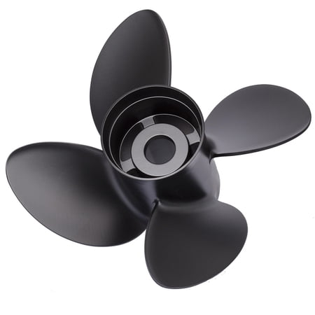 New Aluminum Propeller Compatible With Mercury Omc I/O Suzuki By Part Number 9514-145-17 Diameter 14.5" x 17" Pitch 4 Blades Left Hand Rotation Rubex 4