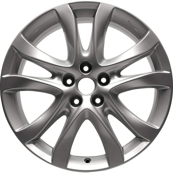 New Aluminum Whee Rim 17 Inch Fits 2013-2016 Mazda CX5 17x7 5 on 114.3 - 4.5 Inches 10 Spoke