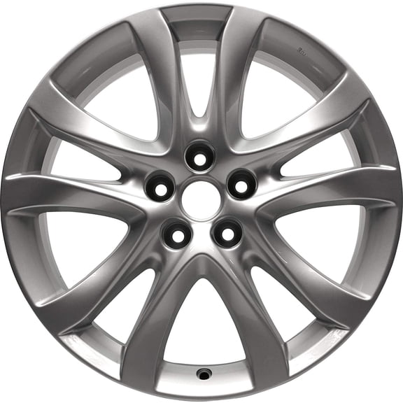 New Aluminum Whee Rim 17 Inch Fits 2013-2016 Mazda CX5 17x7 5 on 114.3 - 4.5 Inches 10 Spoke
