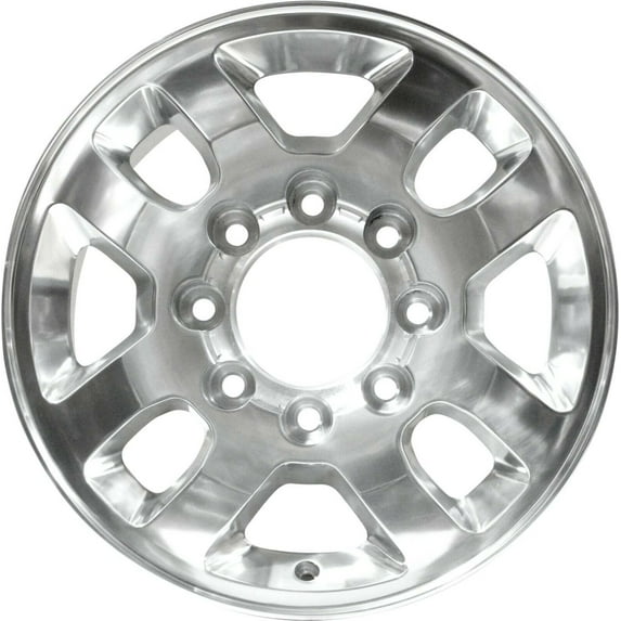 New Aluminum Wheel Rim for 2011-2019 Chevrolet Silverado 2500 18 in 8 Lug Silver Fits R18 Tire Direct Fit
