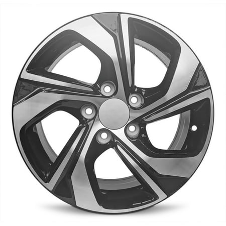 New Aluminum Wheel Rim for 2016-2017 Honda Accord 16 in 5 Lug Black Fits R16 Tire Direct Fit