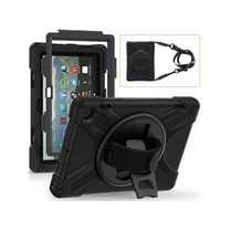All New Amazon Fire HD 8 / Fire HD 8 Plus Case - 12th Generation, 2022, Shockproof Full Body Protective Cover With Stand Hand Strap and Shoulder Strap