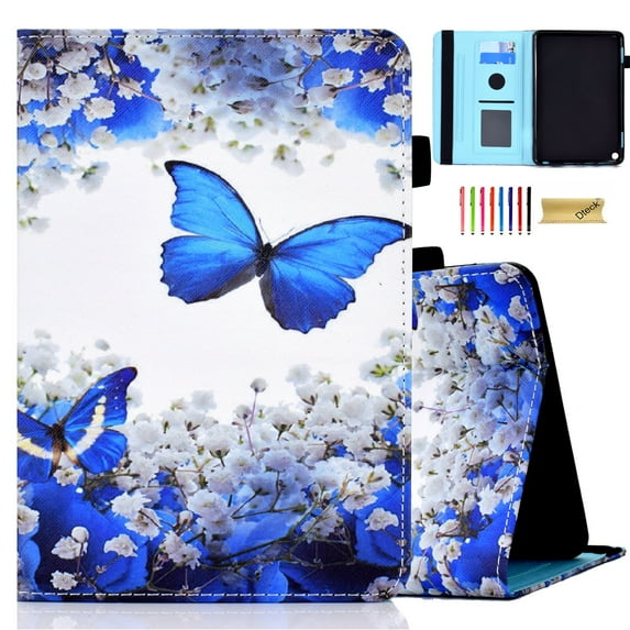 New Amazon Kindle Fire Max 11 Tablet Case (13th Gen, 2023 Release), Dteck Auto Sleep Wake Smart Cover Cute Synthetic Leather Fold Stand Wallet Kindle Fire Max 11 Flip Cover,Butterfly