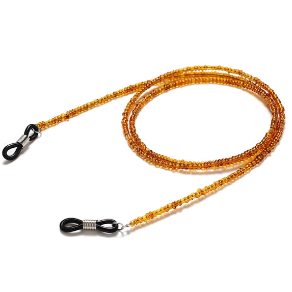 New Amber Beaded Anti-lost Glasses Chain Fashion Mask Hanging Sunglasses Lanyard Hold Cord Strap Rope Necklace Accessories