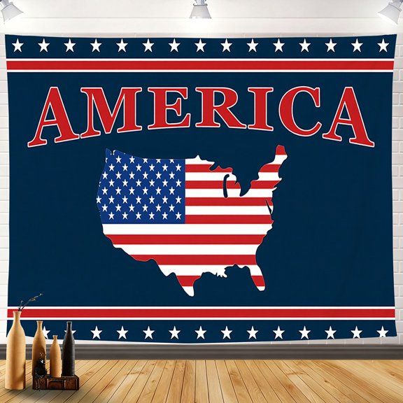 New American 250th Independence Day background cloth decorations for scene setup and holiday party background decorations