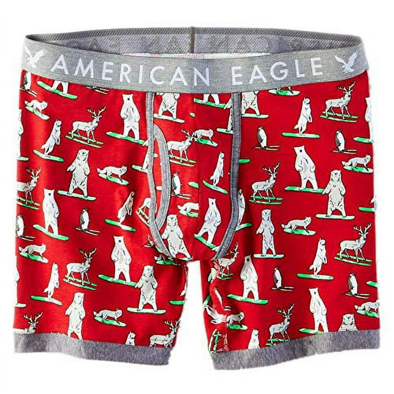New American Eagle Men's 7259600 6 Classic Boxer Brief, Red (L