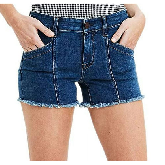 New American Eagle Mens 5674927 Denim Midi Short in Darkest Dazzler (6)