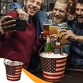 thumbnail image 1 of New American Flag Ice Bucket Beer Bucket Outdoor Picnic Home Bar Shop Champagne Red Wine Ice Storage Bucket, 1 of 6