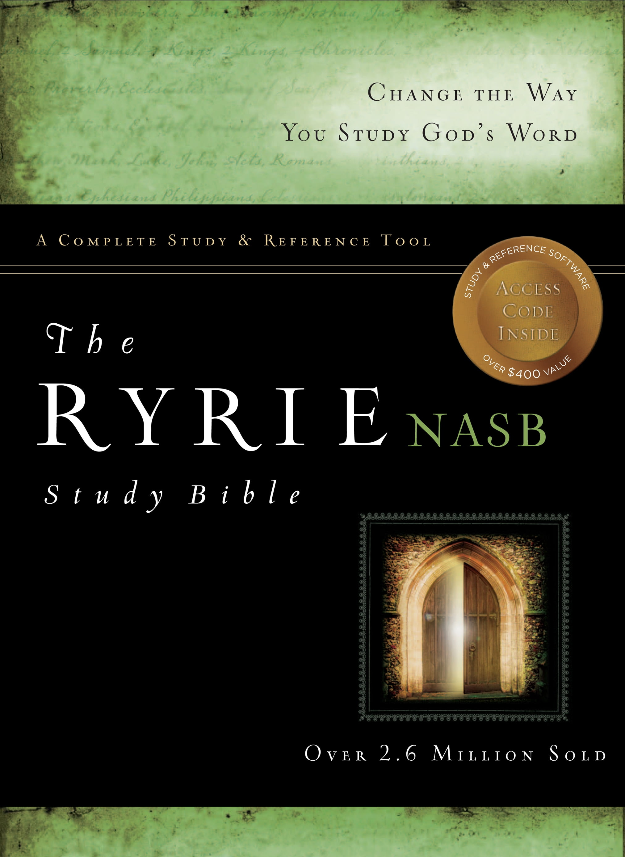 New American Standard 1995 Edition: The Ryrie NAS Study Bible Genuine Leather Black Red Letter Indexed (Hardcover)