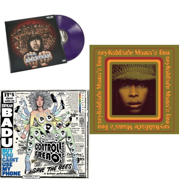 New Amerykah Part One (4Th World War) (Purple Vinyl/2LP) & But You Caint Use My Phone (Purple LP Vinyl) & Mama's Gun