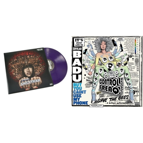 New Amerykah Part One (4Th World War) (Purple Vinyl/2LP) & But You Caint Use My Phone (Purple LP Vinyl)