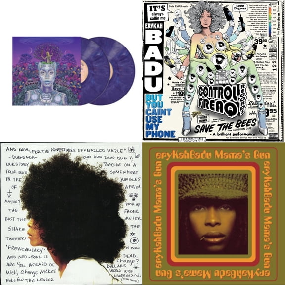 New Amerykah Part Two (Return Of The Ankh) (Violet Vinyl/2LP) & But You Caint Use My Phone (Purple LP Vinyl) & Worldwide Underground & Mama's Gun