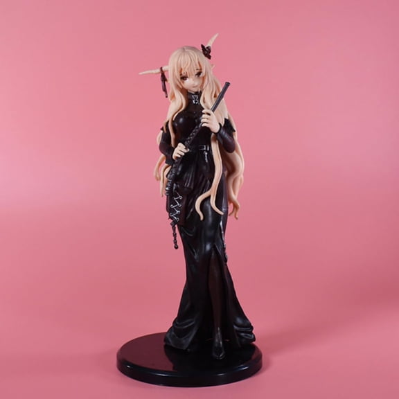 New Amiya (Black Dress Ver) Character Anime Model Statue Action Figures Desktop Ornament Popular Decorations Fan Souvenirs Creative Gift Collectable