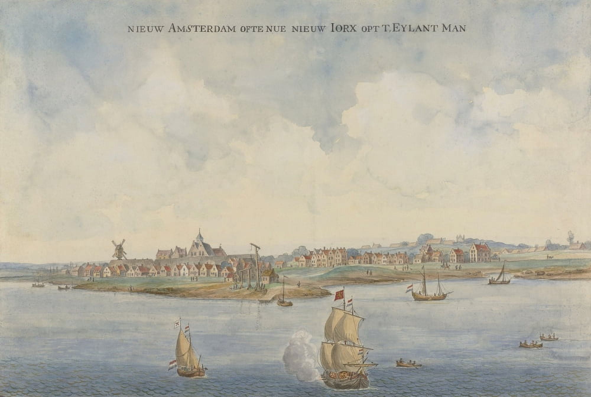 New Amsterdam Canvas Art - (36 x 24)