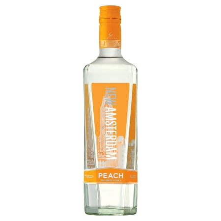 New Amsterdam Peach Flavored Vodka, 750ml Glass Bottle