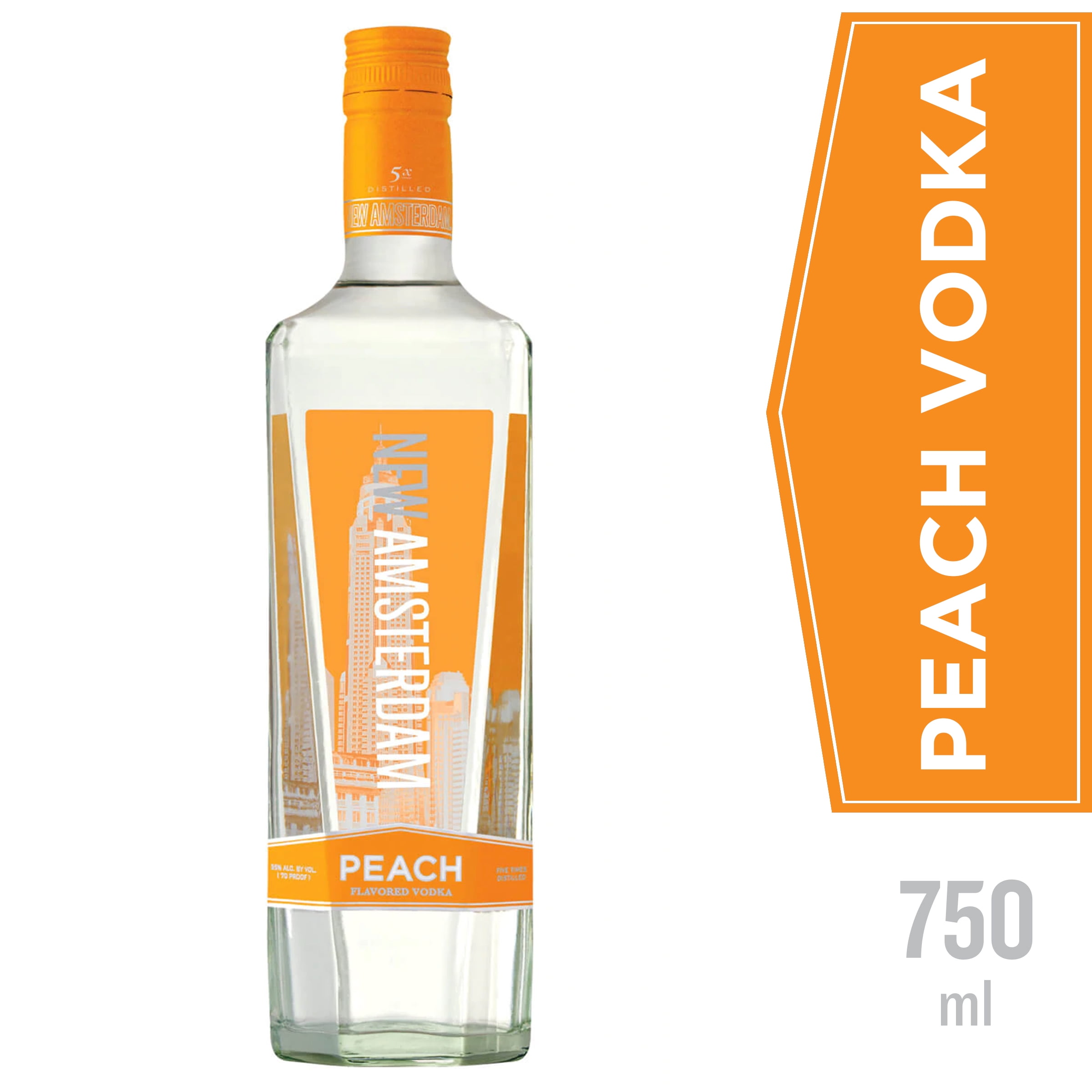 New Amsterdam Peach Flavored Vodka 750ml